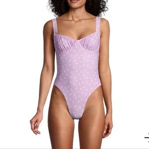 We Wore What NWOT Lilac One Piece Bathingsuit M